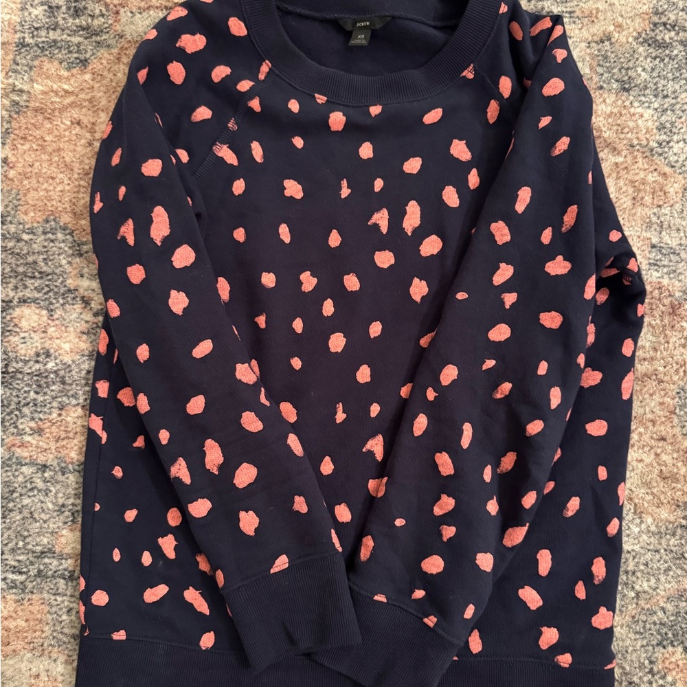 Women's Navy and Pink Sweater